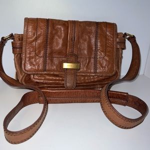 VINTAGE Juicy Couture Y2K Brown Leather Shoulder Bag Purse